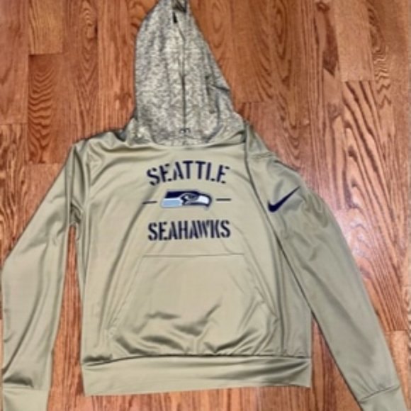 Seattle Seahawks Nike Sweatshirt - Army Green - Picture 1 of 3